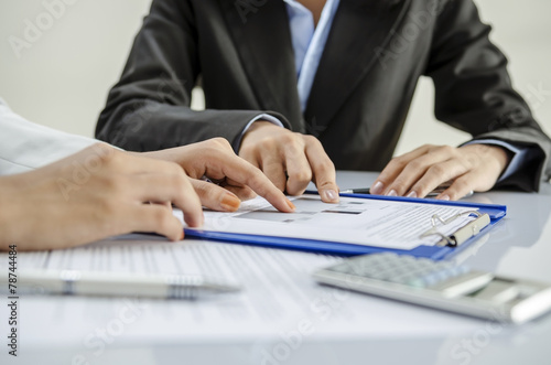 Business people work as team in office