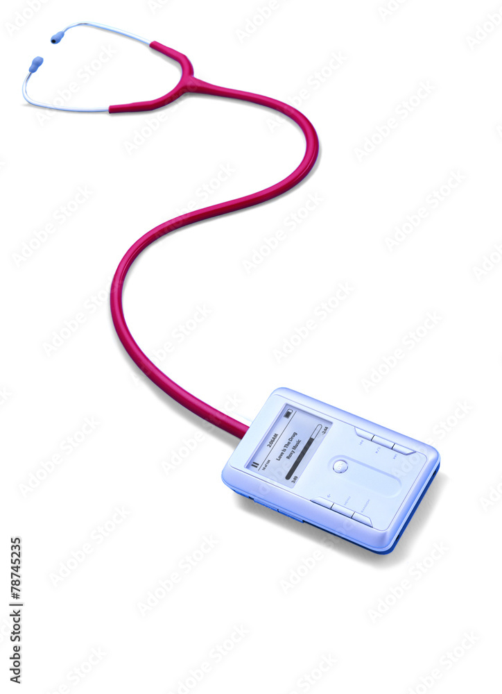 MP3 player and stethascope MP3 player and stethascope