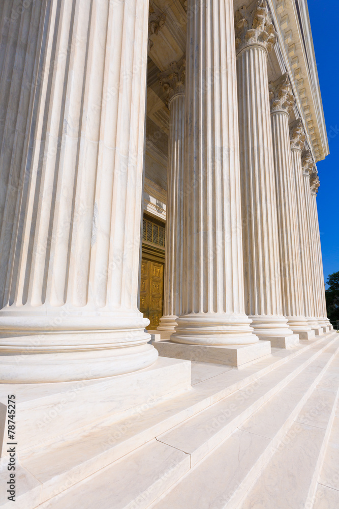 Supreme Court of United states columns row Supreme Court of United states columns row