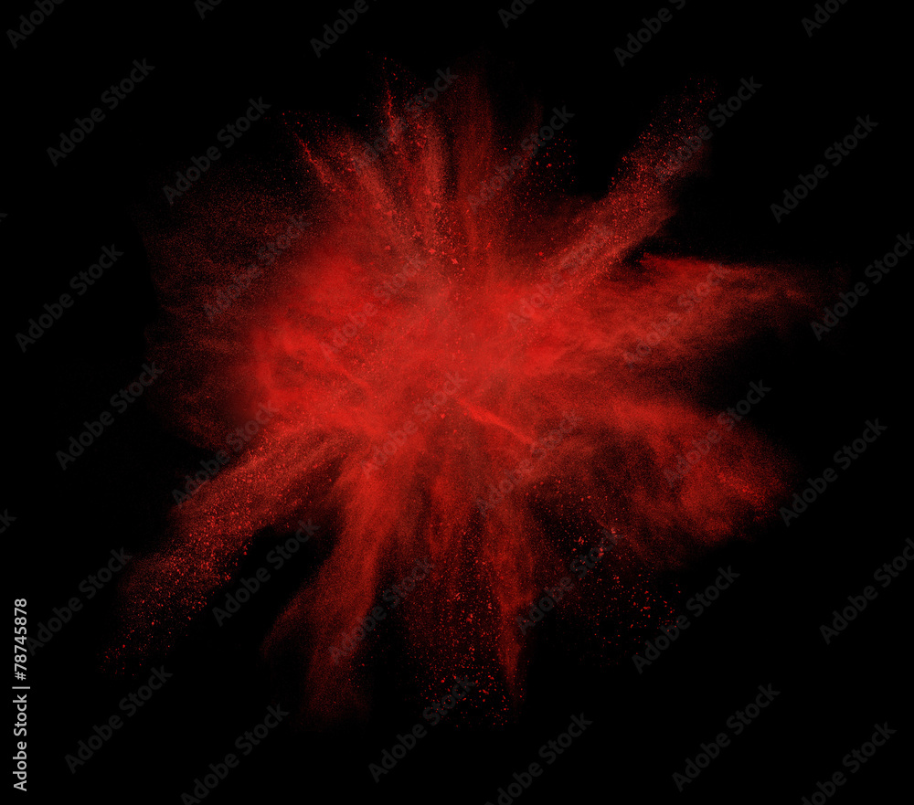 colorful powder splash on black background colorful powder splash on black background