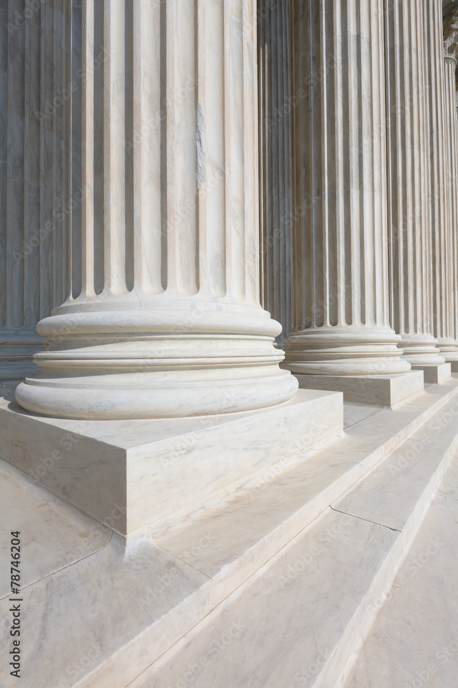 Supreme Court of United states columns row Supreme Court of United states columns row