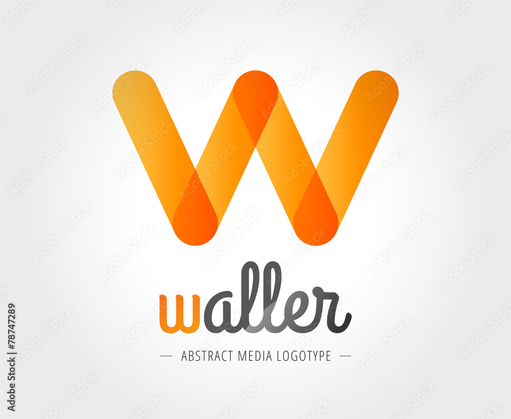 Abstract W-letter vector logo template for branding and design Abstract W-letter vector logo template for branding and design