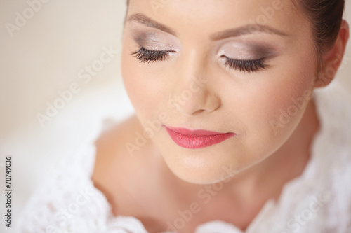 Delicate portrait of a bride