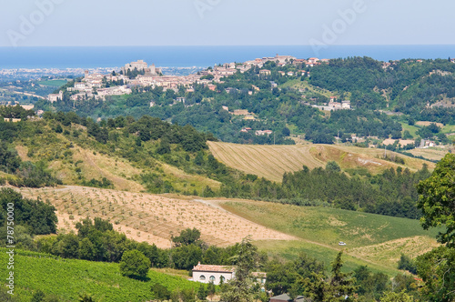 Panoramic view of Emilia-Romagna. Italy.