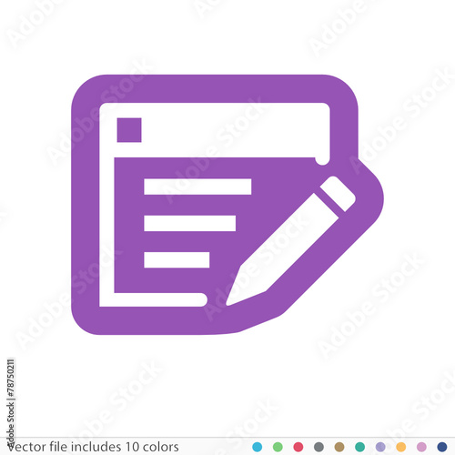 Sticker Icon - Vector file includes all colors