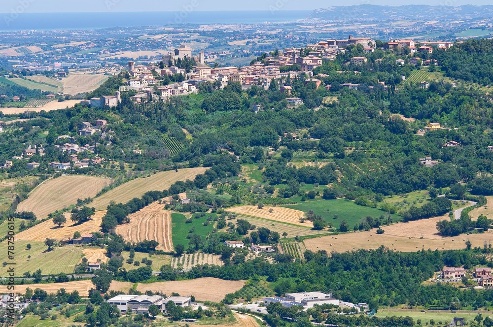 Panoramic view of Emilia-Romagna. Italy.