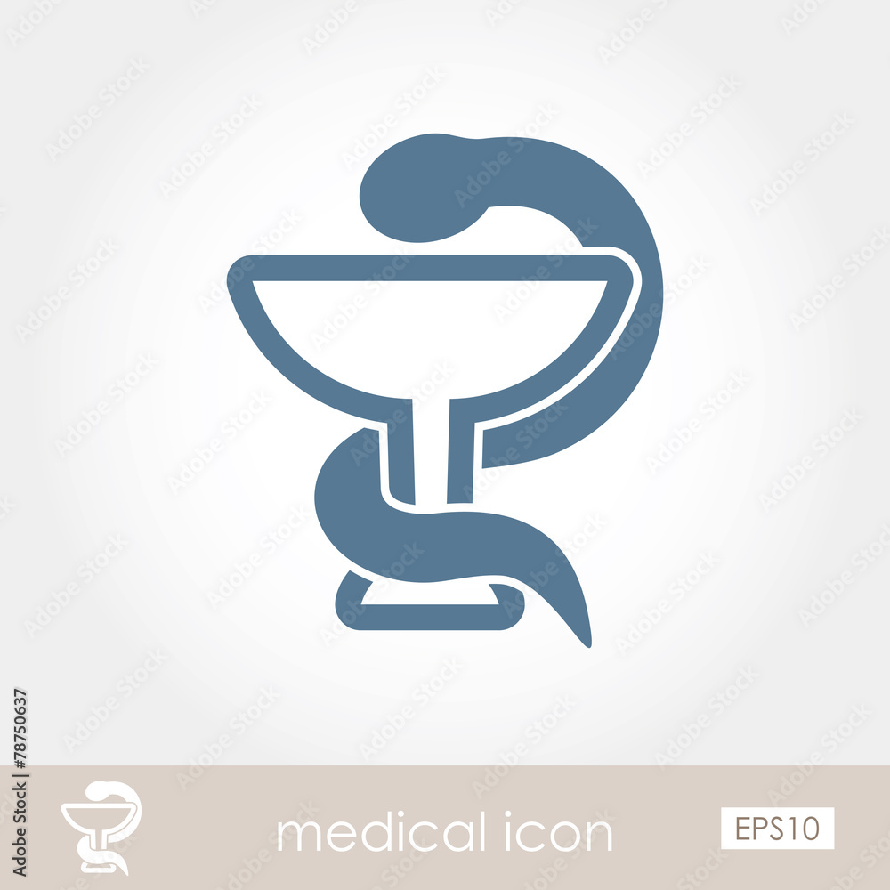 Snake medical icon Snake medical icon