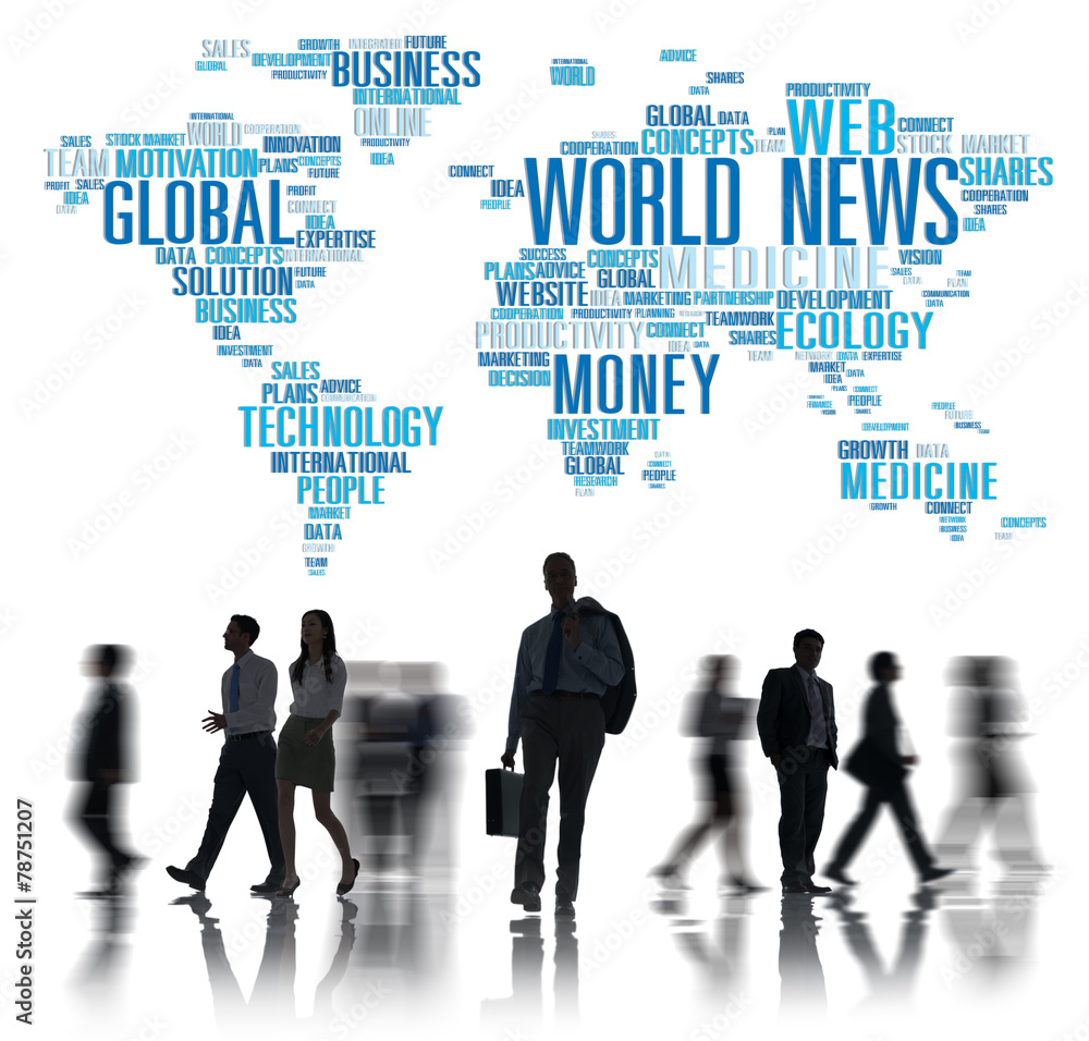 World News Globalization Advertising Media Infomation Concept World News Globalization Advertising Media Infomation Concept