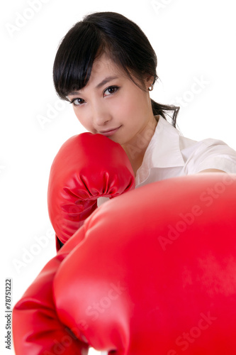 boxing business woman