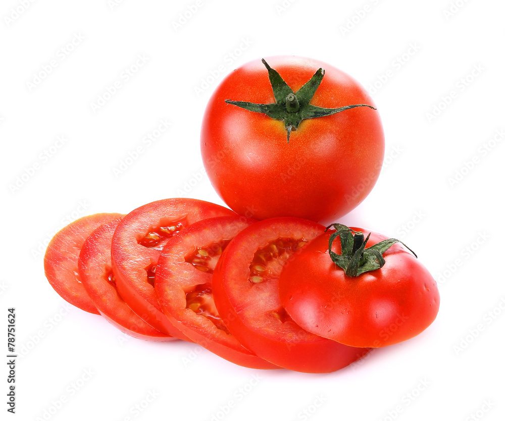 red tomato vegetable isolated on white background red tomato vegetable isolated on white background