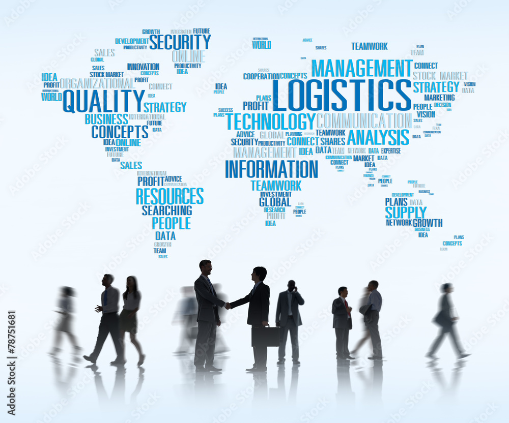 Logistics Management Freight Service Production Concept Logistics Management Freight Service Production Concept