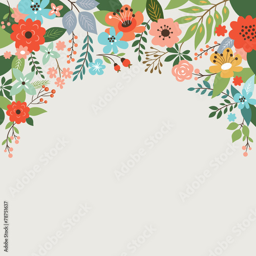 floral design, place for text