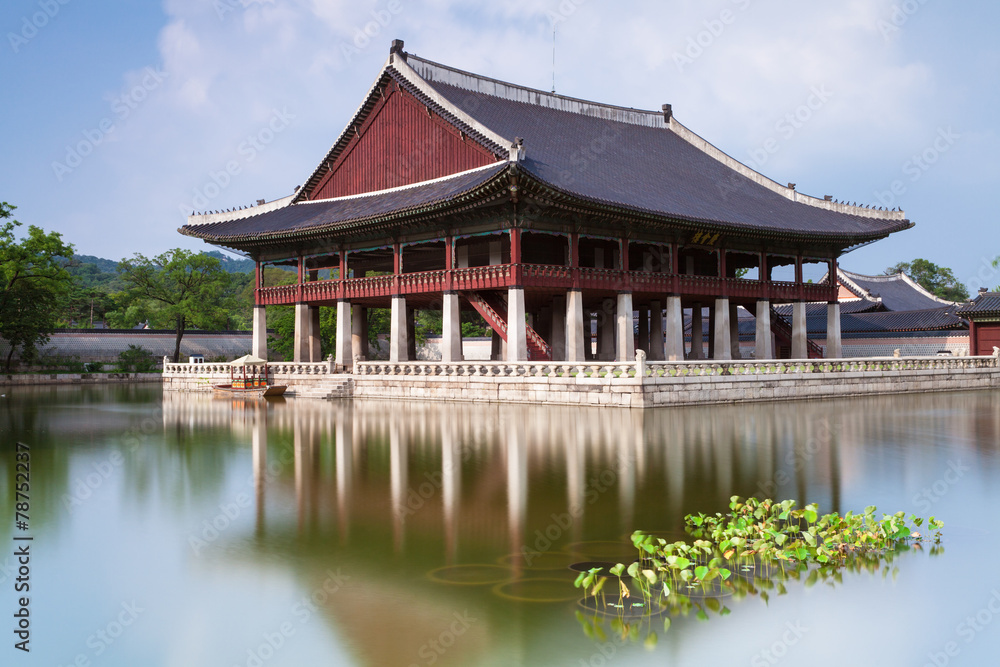 Gyeonghoeru Pavilion of Gyeongbokgung Palace, Seoul.
