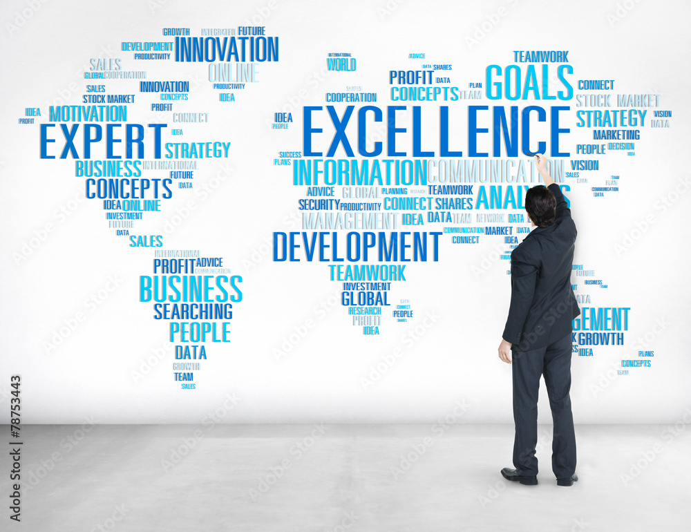 Excellence Expertise Perfection Global Growth Concept Excellence Expertise Perfection Global Growth Concept