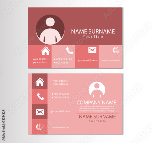 Visitenkarte Design Vorlage