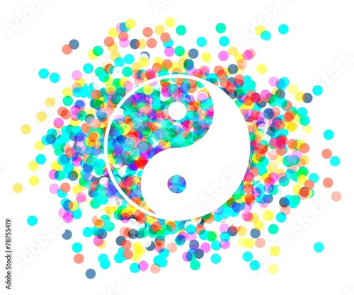Yin Yang symbol. Vector.