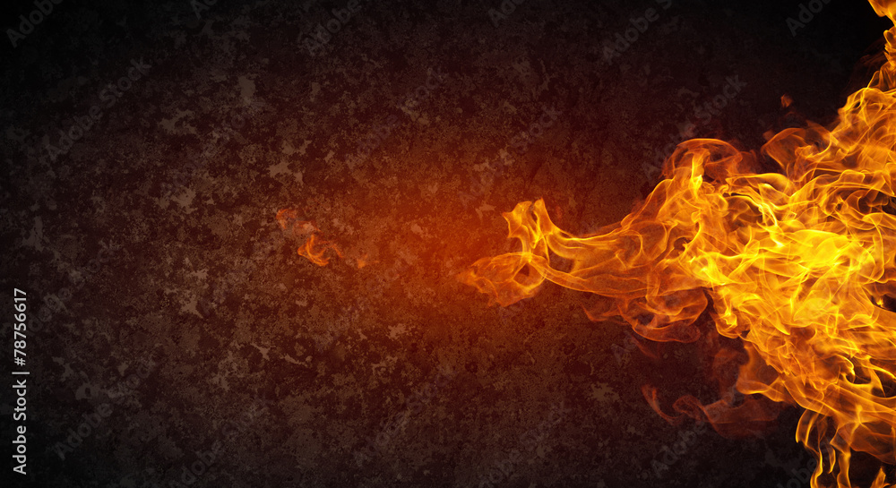 Fire flames - obrazy, fototapety, plakaty 
