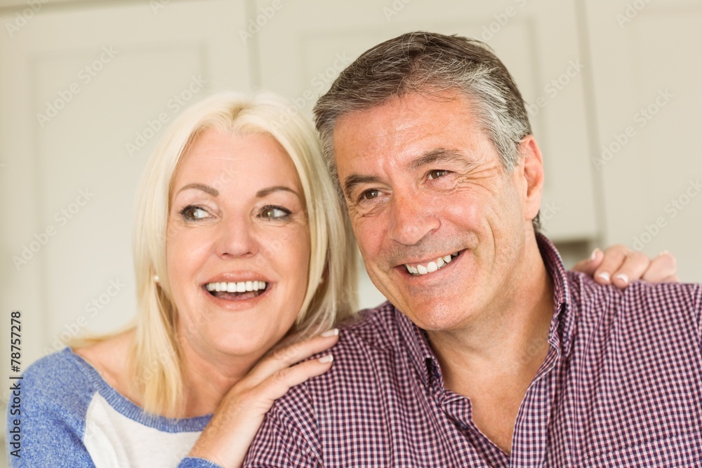Happy mature couple smiling together Happy mature couple smiling together