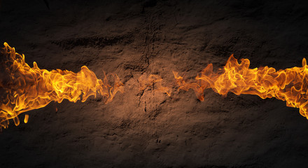 Fire flames