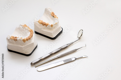 dental gypsum models, dentist's office