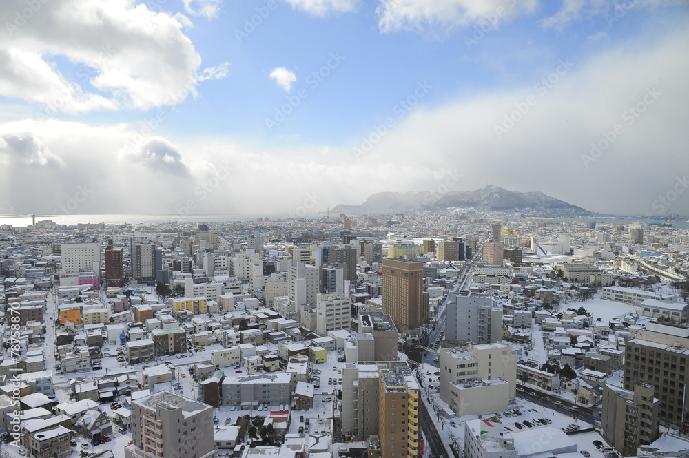 Fototapeta premium Hokkaido city scape
