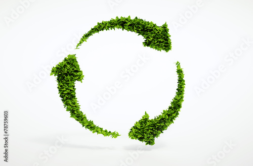 Eco sustainable development sign.