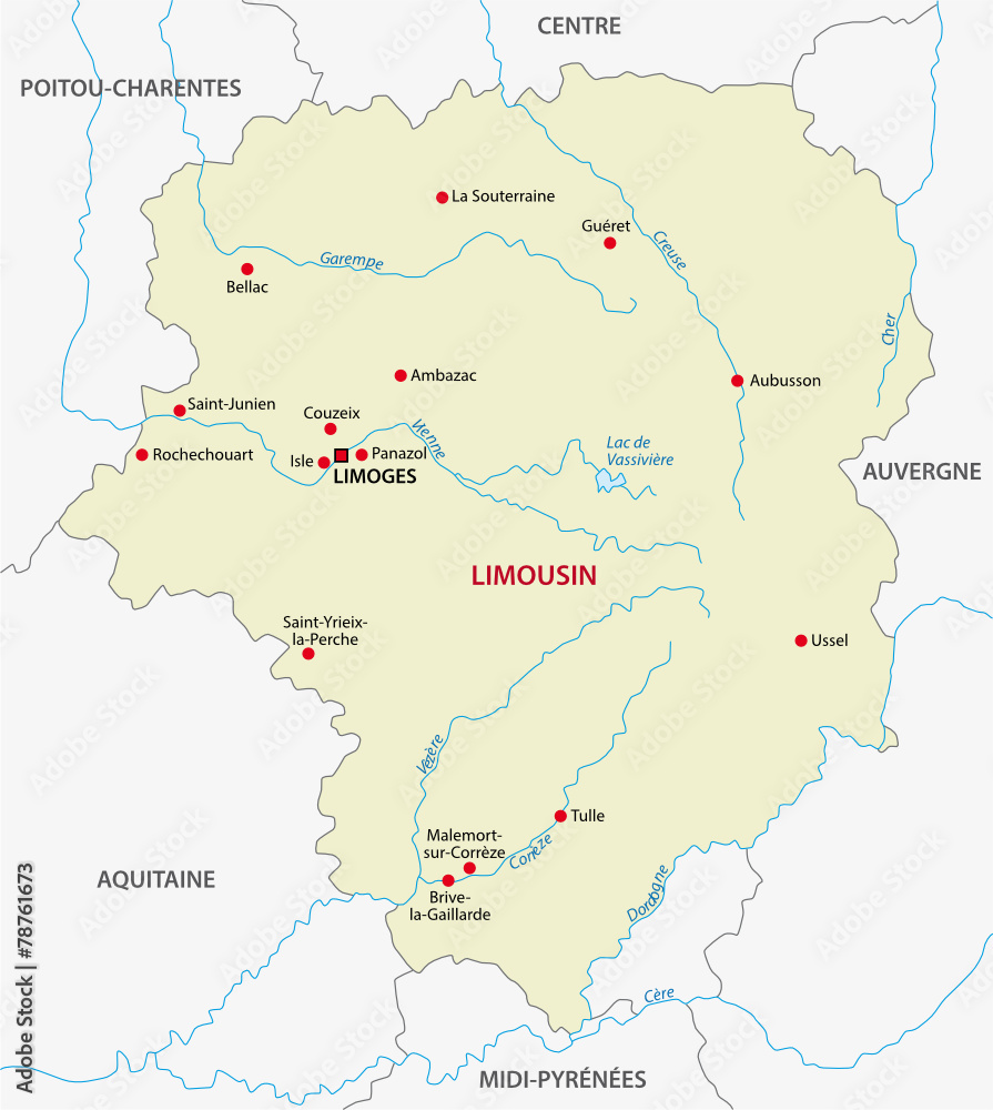 limousin map