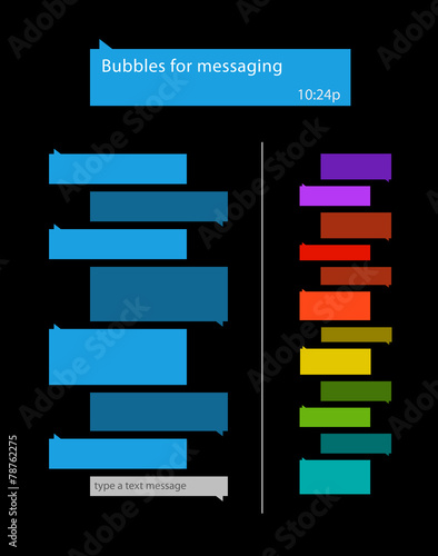 Bubbles for messaging
