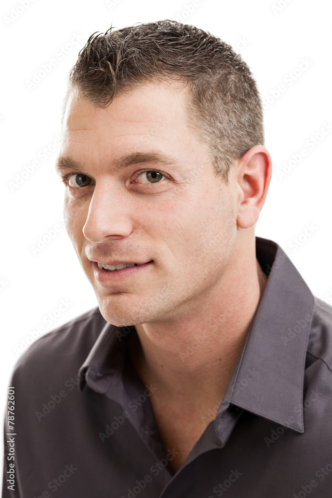 Fototapeta premium Handsome casual businessman headshot