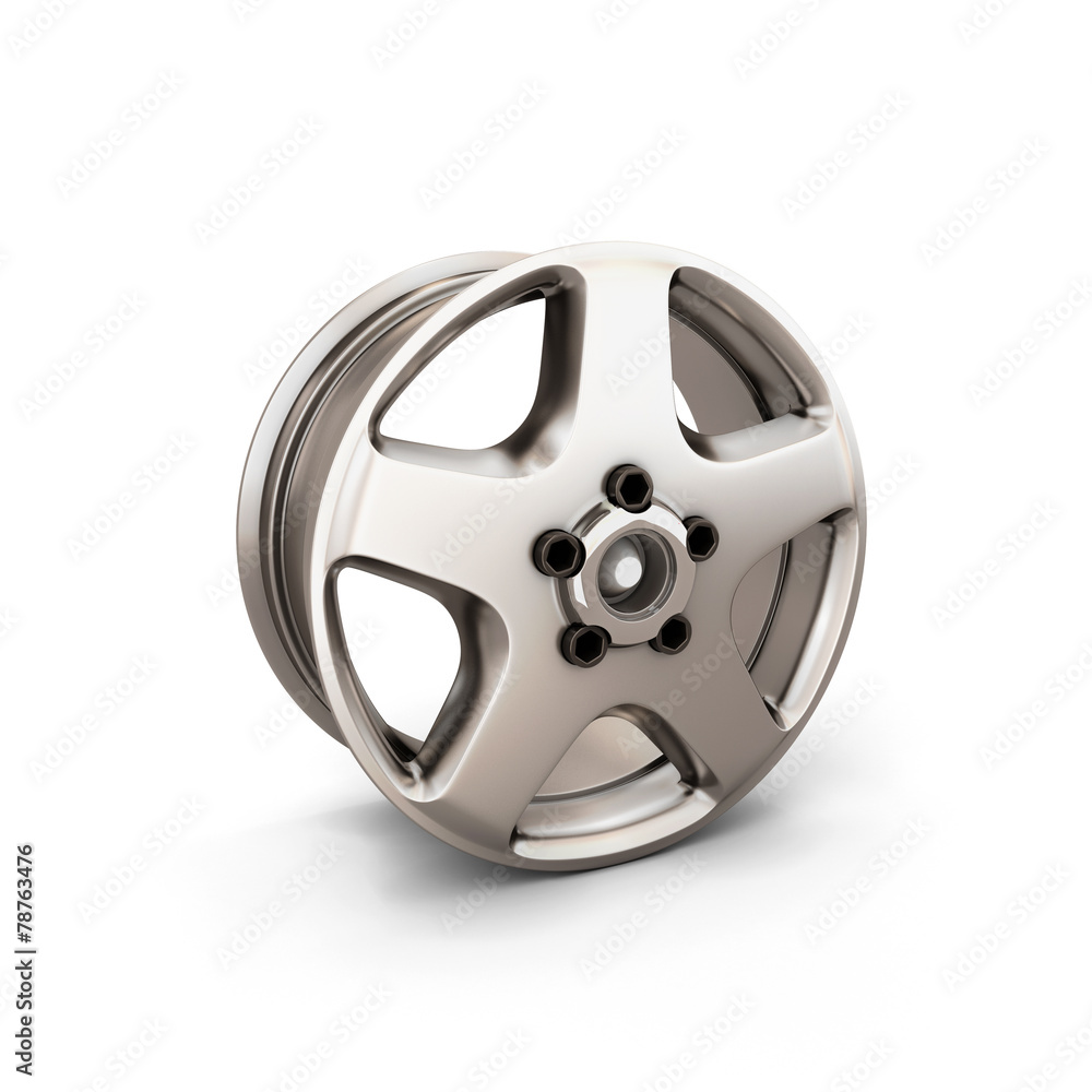 Alloy Wheel Rim on a white background Alloy Wheel Rim on a white background