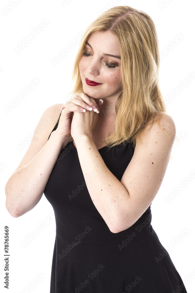 Model Released. Attractive Hopeful Young Woman Model Released. Attractive Hopeful Young Woman