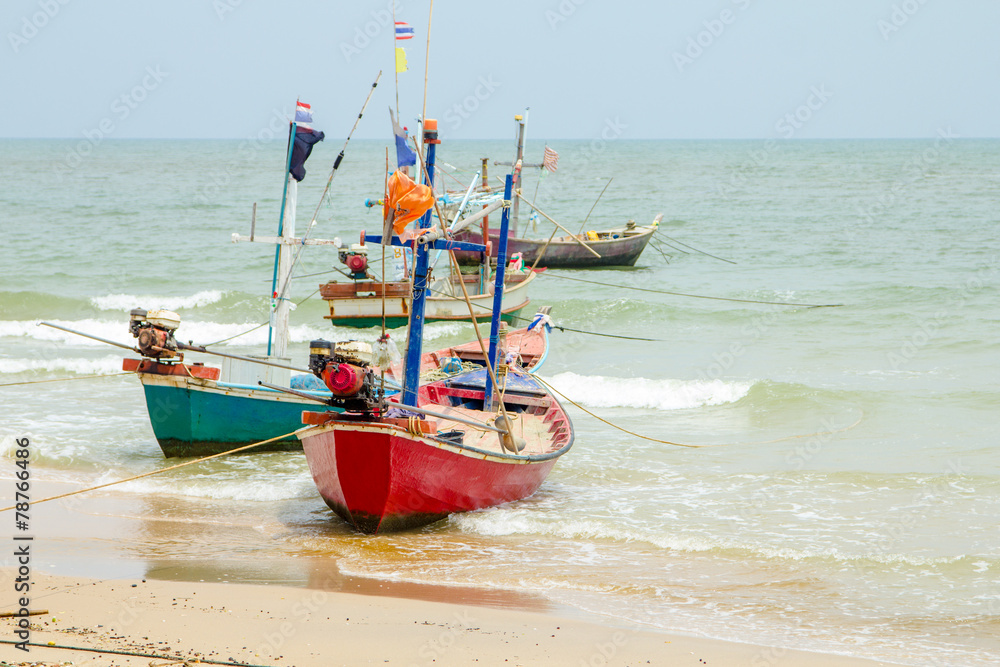 small fishing boats