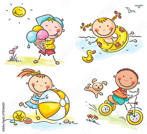 Summer kids activities outdoors