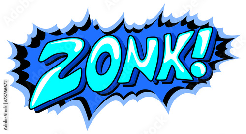 Zonk - Comic Expression Vector Text photo