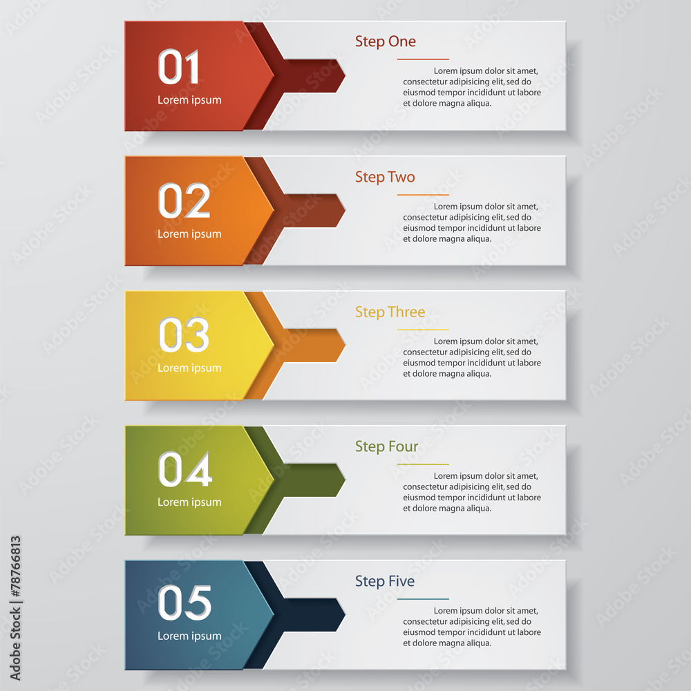 Design clean number banners template. Vector. Design clean number banners template. Vector.