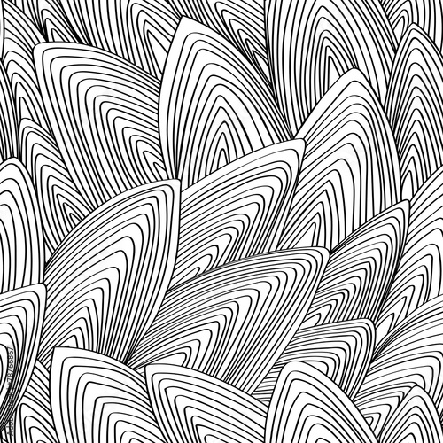 seamless, vector, abstract, contour pattern