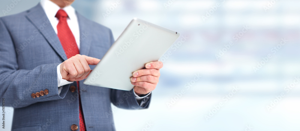 Hands with tablet computer. Hands with tablet computer.