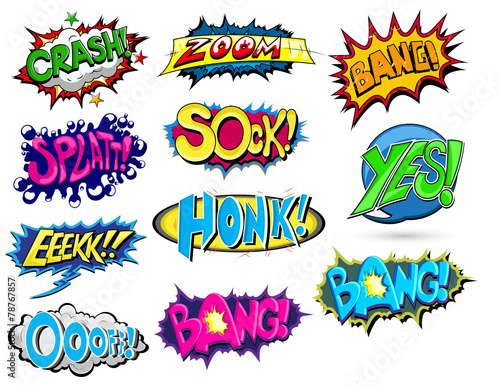 Set of Comic Expression Vector