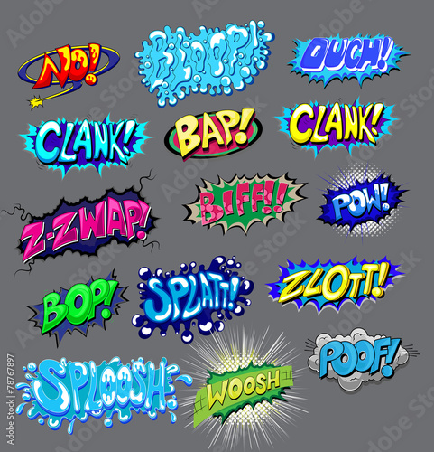 Comic Expression Vector Text