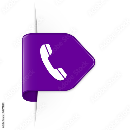 Phone - Purple Arrow Sticker with Shadow