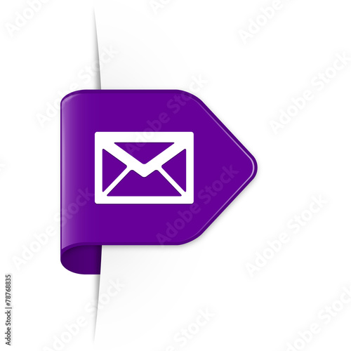 Envelope - Purple Arrow Sticker with Shadow