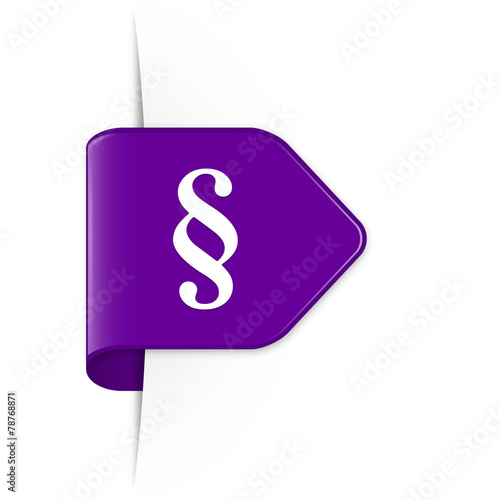 Paragraph - Purple Arrow Sticker with Shadow
