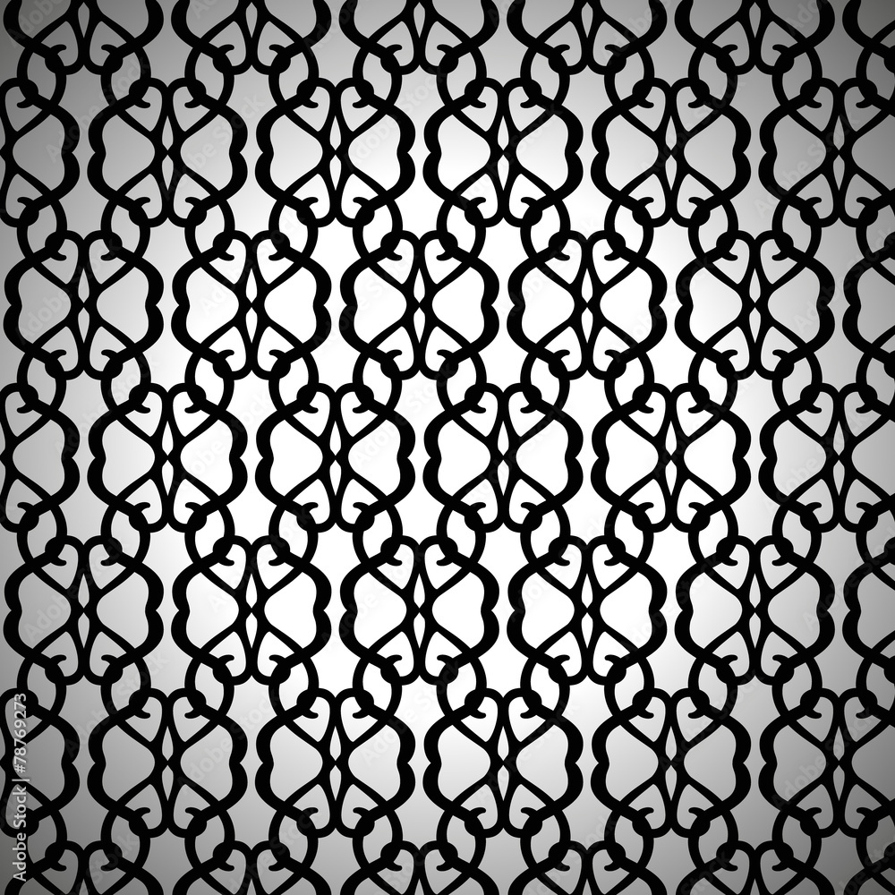 Naklejka premium Forged Seamless Pattern on White Background
