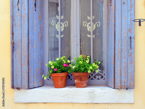 Provence, France. Open window