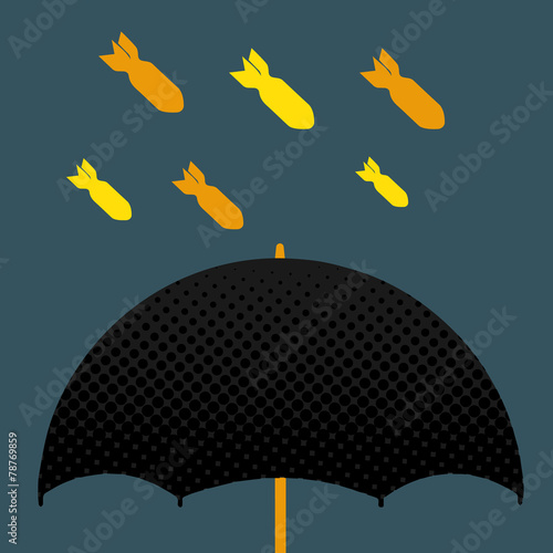 Missiles on umbrella