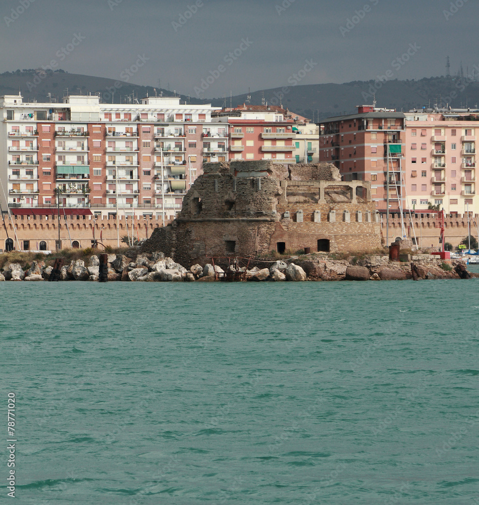 Fort of ancient fortress. Civitavecchia, Italy