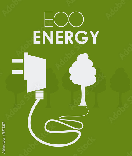 Ecology design, vector illustration.