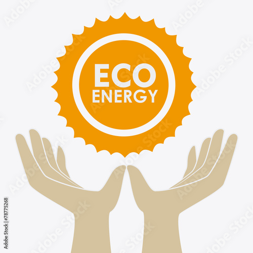 Ecology design, vector illustration.