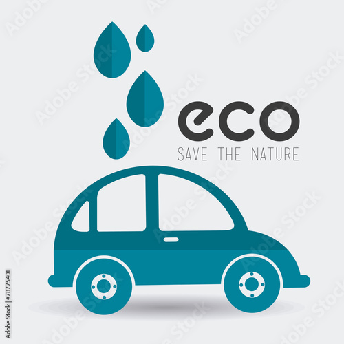 Ecology design, vector illustration.
