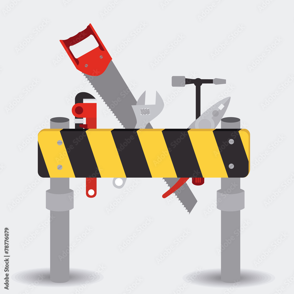 Tools design, vector illustration. Tools design, vector illustration.